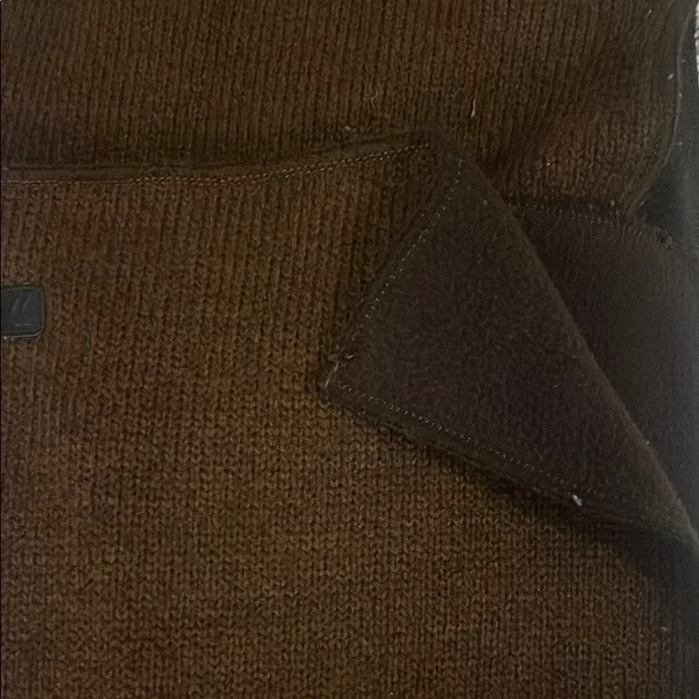 Brown Ribbed Scarf - Picture 5 of 5